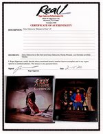 OZZY OSBOURNE RARE FULL BAND SIGNED "BLIZZARD OF OZZ" ALBUM WITH RANDY RHODES.