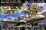 IRON MAIDEN BAND-SIGNED "FLIGHT 666" PROMOTIONAL POSTER.