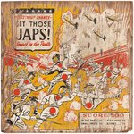 WORLD WAR II ANTI-JAPAN "GET THOSE JAPS/BOMB THE JAPS" TARGET BOARD PAIR.