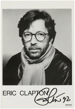 ERIC CLAPTON SIGNED PHOTO CARD.