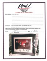 "KISS" BAND-SIGNED LIMITED EDITION LITHOGRAPH.