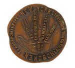 "LACKAWANNA RAILROAD" UNUSUAL MEDALLION IN BRASS CIRCA 1920.