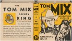 "TOM MIX" NATIONAL CHICLE CO. GUM BOOKLETS RARE PROMO FOLDER W/DEPUTY RING OFFER.