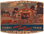 "LIONEL MICKEY MOUSE CIRCUS TRAIN" BOXED SET.