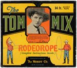 "TOM MIX" BOXED RODEOROPE, RALSTON PREMIUM GUNS & HOLSTER.