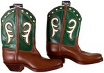 "TOM MIX COWBOY BOOTS" BOXED & RALSTON PREMIUM SPURS PAIR.