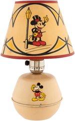 MICKEY MOUSE LAMP WITH RARE SHADE.