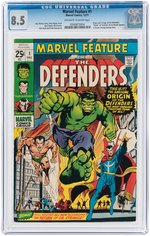 "MARVEL FEATURE" #1 DECEMBER 1971 CGC 8.5 VF+ (FIRST DEFENDERS).