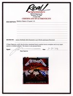 METALLICA SIGNED "MASTER OF PUPPETS" CD.