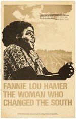 "FANNIE LOU HAMER THE WOMAN WHO CHANGED THE SOUTH" POSTER.