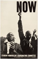 SNCC "NOW!" DANNY LYON CIVIL RIGHTS POSTER.