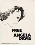 "FREE ANGELA DAVIS" NEW YORK COMMITTEE POSTER.