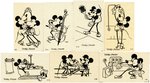 MICKEY AND MINNIE MOUSE SPANISH LIGHTING COMPANY RARE PREMIUM CARD NEAR SET.