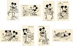 MICKEY AND MINNIE MOUSE SPANISH LIGHTING COMPANY RARE PREMIUM CARD NEAR SET.