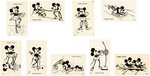 MICKEY AND MINNIE MOUSE SPANISH LIGHTING COMPANY RARE PREMIUM CARD NEAR SET.