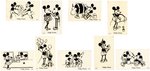 MICKEY AND MINNIE MOUSE SPANISH LIGHTING COMPANY RARE PREMIUM CARD NEAR SET.