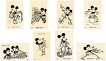 MICKEY AND MINNIE MOUSE SPANISH LIGHTING COMPANY RARE PREMIUM CARD NEAR SET.