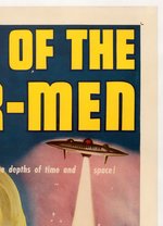 "INVASION OF THE SAUCER-MEN" LINEN-MOUNTED ONE SHEET MOVIE POSTER.