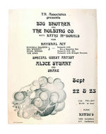 "BIG BROTHER AND THE HOLDING COMPANY" CONCERT POSTER.