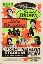 JAMES BROWN, LITTLE RICHARD & AL GREEN ATLANTA, GA BOXING STYLE CONCERT POSTER.