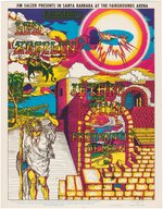 LED ZEPPELIN & JETHRO TULL 1969 CONCERT POSTER.