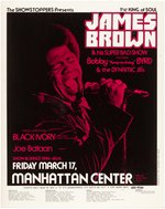 JAMES BROWN 1972 CONCERT POSTER.