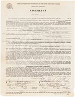 NINA SIMONE SIGNED 1978 CONCERT CONTRACT & DOCUMENTS.