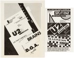 U2 1981 CONCERT FLYER PAIR.