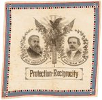 HARRISON & REID 1892 "PROTECTION RECIPROCITY" JUGATE BANDANA.