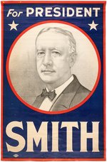 "FOR PRESIDENT AL SMITH" PATRIOTIC 1928 CAMPAIGN BANNER.