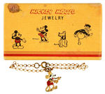 "MICKEY MOUSE JEWELRY" RARE ORIGINAL BOX CONTAINING CHARM BRACELET.