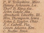 RARE ZACHARY TAYLOR 1849 "GRAND INAUGURATION BALL" INVITATION WITH "ABRAHAM LINCOLN."