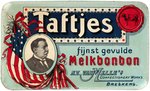 TAFT "TAFTJES" DUTCH CHOCOLATE TIN.