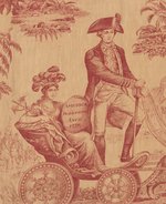 "AMERICAN INDEPENDENCE 1776" WASHINGTON & FRANKLIN TEXTILE.