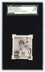 1949-50 ACEBO HIRAM GONZALEZ SGC A AUTHENTIC (RICHARD MERKIN COLLECTION).