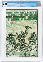 "TEENAGE MUTANT NINJA TURTLES" #4 1985 CGC 7.0 FINE/VF.