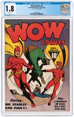 "WOW COMICS" #5 SPRING 1942 CGC 1.8 GOOD-.