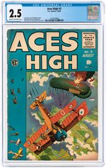 "ACES HIGH" #3 JULY-AUGUST 1955 CGC 2.5 GOOD+.