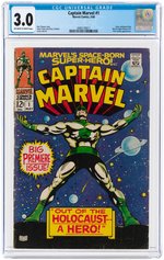 "CAPTAIN MARVEL" #1 MAY 1968 CGC 3.0 GOOD/VG.