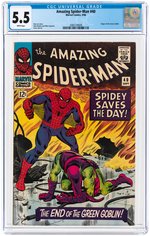 "AMAZING SPIDER-MAN" #40 SEPTEMBER 1966 CGC 5.5 FINE-.