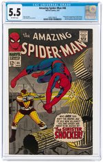 "AMAZING SPIDER-MAN" #46 MARCH 1967 CGC 5.5 FINE- (FIRST SHOCKER).