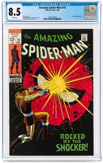 "AMAZING SPIDER-MAN" #72 MAY 1969 CGC 8.5 VF+.