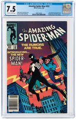 "AMAZING SPIDER-MAN" #252 MAY 1984 CGC 7.5 VF- (FIRST BLACK COSTUME).