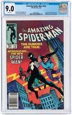 "AMAZING SPIDER-MAN" #252 MAY 1984 CGC 9.0 VF/NM (FIRST BLACK COSTUME).