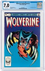 "WOLVERINE LIMITED SERIES" #2 OCTOBER 1982 CGC 7.0 FINE/VF (FIRST YUKIO).