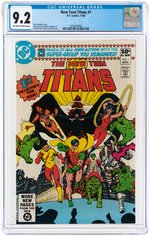 "NEW TEEN TITANS" #1 NOVEMBER 1980 CGC 9.2 NM-.