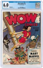 "WOW COMICS" #19 NOVEMBER 1943 CGC 6.0 FINE.