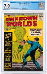 "UNKNOWN WORLDS" #1 AUGUST 1960 CGC 7.0 FINE/VF.