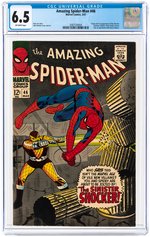 "AMAZING SPIDER-MAN" #46 MARCH 1967 CGC 6.5 FINE+ (FIRST SHOCKER).