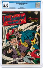 "STAR SPANGLED COMICS" #45 JUNE 1945 CGC 5.0 VG/FINE.